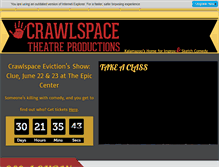 Tablet Screenshot of crawlspacetheatre.com